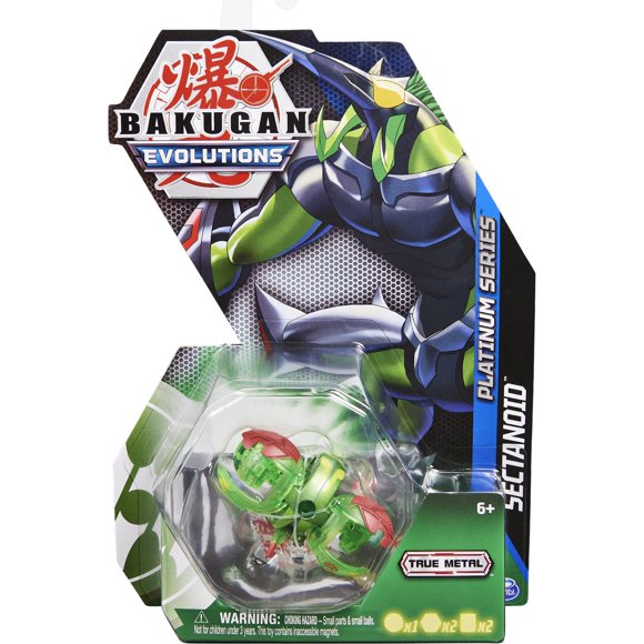 Bakugan Evolutions Serie Platino de metal fundido Ventus Sectanoid