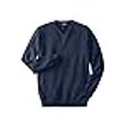 thumbnail image 3 of KingSize Men's Big & Tall Lightweight V-Neck Sweater - 5XL, Navy, 3 of 4