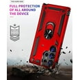 thumbnail image 6 of DaXi for Samsung Galaxy S23 Ultra Case, Military Grade Protective Case with Ring Car Mount -Red, 6 of 12