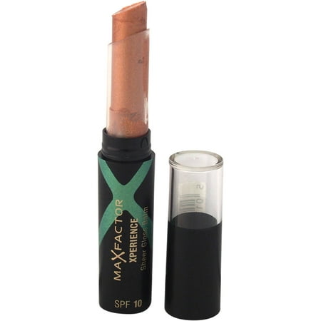 Max Factor for Women Xperience Sheer Gloss Lip Balm, SPF 10, # 01 Sugared Pearl