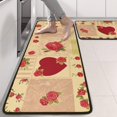 thumbnail image 2 of Kitchen Rugs Sets Of 2,Pioneer Flower Floral Print Pattern Anti Fatigue Kitchen Mat Rugs Non Slip Washable,Decorative Kitchen Floor Mats for Kitchen,Sink,Laundry,17"x47"+17"x47", 2 of 5