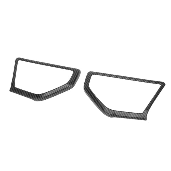 Unique Bargains 1 Pair A Pillar Speaker Cover Trim for Jeep Wrangler JL JLU 18-24 Window A Pillar Front Speaker Cover Stereo Audio Frame Trims ABS Carbon Fiber Black