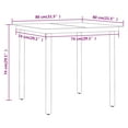 thumbnail image 4 of vidaXL 3 Piece Garden Dining Set Grey and Black, 4 of 4