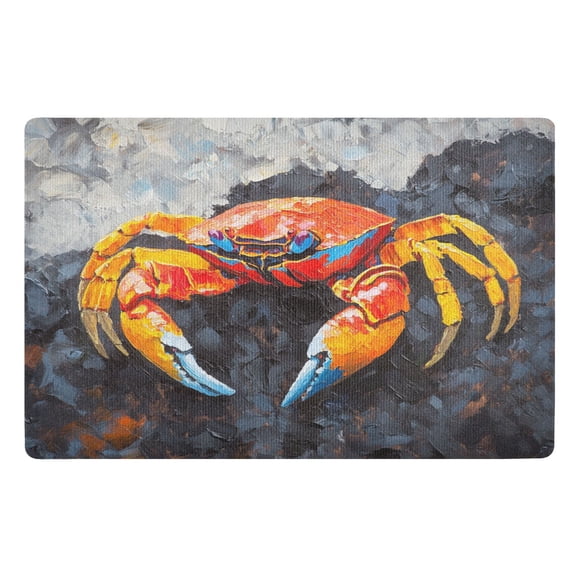 BZSMCE Floor Mats 32x20in Crab Panttern Creativity Doormats
