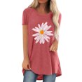 thumbnail image 1 of Birdeem Chemises Imprimées Mode Décontractée pour Femmes Manches Courtes Tee-Shirt Ample Tunique Blouse, 1 of 1