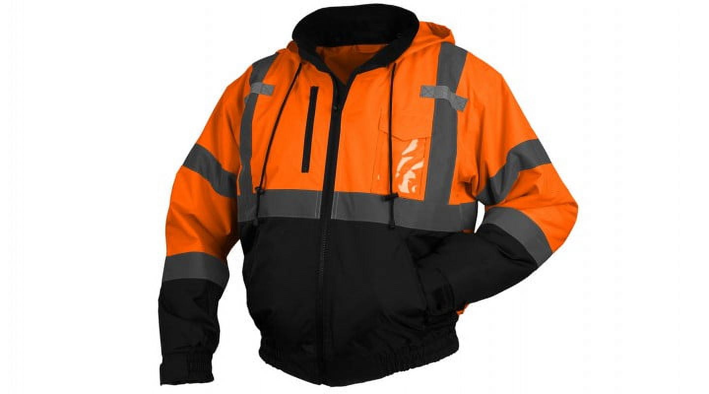 Orange safety bomber jackets hot sale