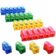 thumbnail image 1 of Faxco 96 PCS Coloured Plastic Pencil Sharpenerï¼ŒKids Plastic Manual Pencil Sharpener with Cap Bulk Setï¼ŒPlastic Manual Pencil Sharpenerï¼ŒMini Handheld Sharpener with Lid, 1 of 10