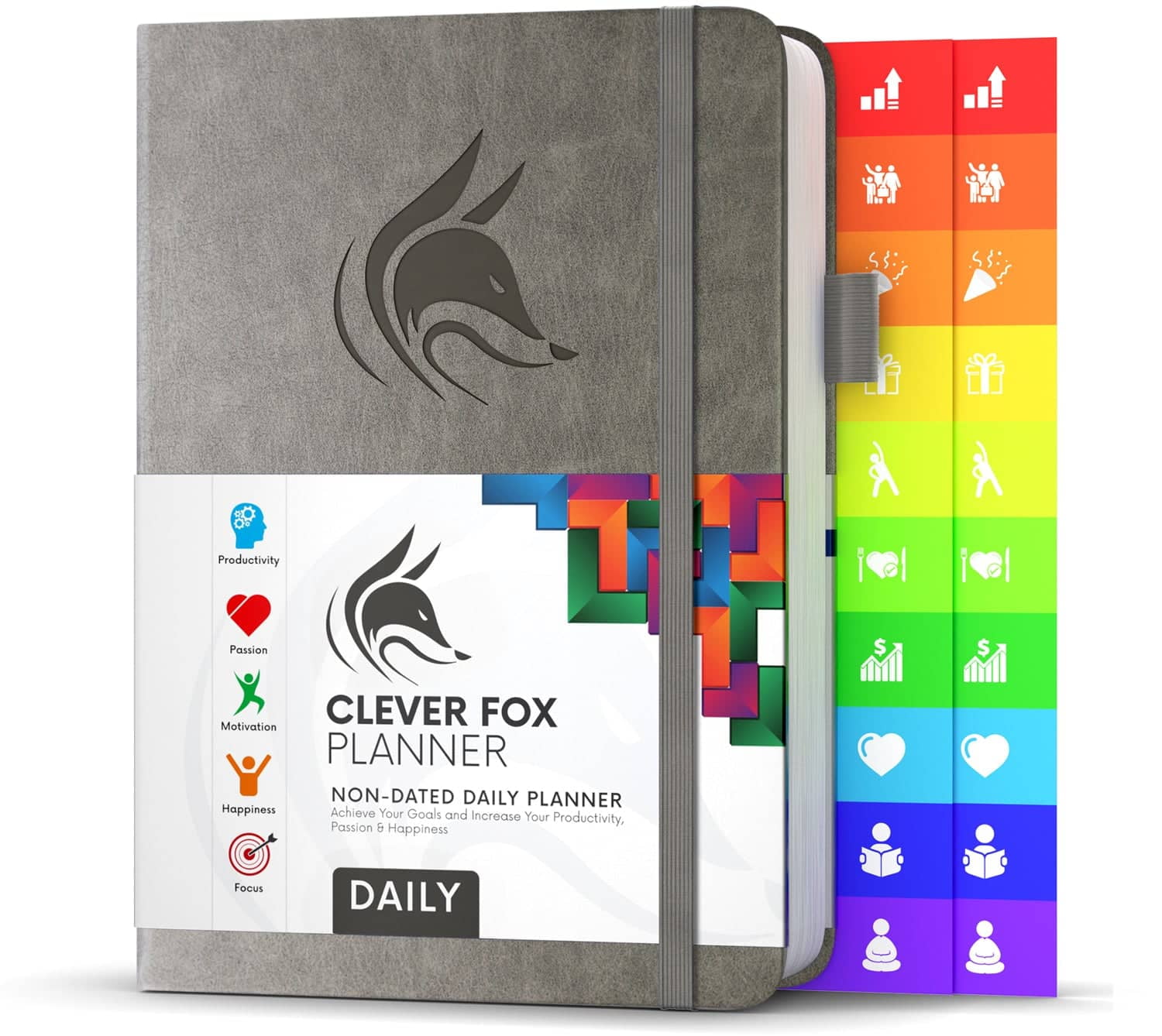 Clever Fox Planner 2nd Edition – Colorful Weekly & Monthly Goal Setting  Planner, Habit Trackers, Time Management and Productivity Organizer,  Gratitude