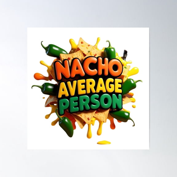 Navho Average Person Poster Wall Art, Modern Wall Decor For Living Room Bedroom, 16x16 UNFRAMED