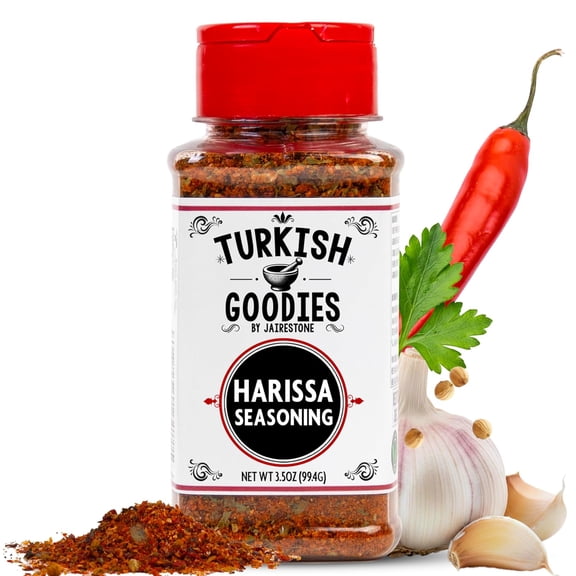 Turkish Goodies Harissa Seasoning, Spicy & Smoky Dry Rub, 3.5 oz
