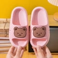 thumbnail image 2 of HCNTES Baby Toddler Unisex Sandals Soft Sole Non-Slip Slides for Spring Summer Pool Beach Bath Indoor Outdoor Play(L01-Pink,2), 2 of 7