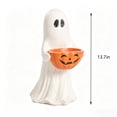thumbnail image 3 of VAIFTILNO Halloween Decorations, 13.7in Outdoor Safe Ghost Figurine with Pumpkin Candy Bowl for Front Door, Porch, Outdoor Indoor Decor, 3 of 7