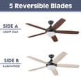 thumbnail image 4 of Prominence Home 52" Ashby Indoor Espresso Ceiling Fan with Remote, 4 of 17