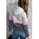 thumbnail image 1 of ABPHQTO Sudadera con capucha gris con cuello vuelto y cordón ajustable para mujer, 1 of 5