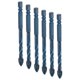 thumbnail image 2 of 10Pcs Cross Spearhead Drill Bit Carbide Bits with 1/4in Hex Shank for Ceramic Marble GlassDark Blue 8mm Hole, 2 of 5