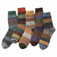 thumbnail image 1 of Calcetines térmicos para hombre, 5 pares de calcetines gruesos y cálidos de invierno, de lana transpirable, talla 37-44, 1 of 5
