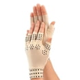 thumbnail image 3 of Guantes de terapia magnética Artritis dolorida Alivio del dolor por compresión para mujeres- Bronceado - Grande North American Health & Wellness JB6769L, 3 of 5