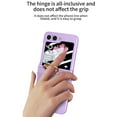 thumbnail image 3 of Dteck for Samsung Galaxy Z Flip 6 Case with Ring, Upgraded Hinge Protection Screen Protector Slim Protective Case for Samsung Galaxy Z Flip 6 5G,Purple, 3 of 7