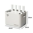 thumbnail image 3 of YAOMOBB Wireless Router Storage Box Storage Box Large Capacity Wifi Wire Network Cable Sorting Box Household Supplies Wire Cable Storage Case, 3 of 5