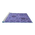 thumbnail image 2 of Ahgly Company Machine Washable Indoor Rectangle Abstract Blue Modern Area Rugs, 6' x 9', 2 of 4