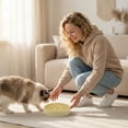 thumbnail image 7 of Silicone Pet Slow Eating Basin Anti-Skid Dog Bowl with Heavy Duty Suction Cups for Healthy Meal Habits, Yellow, 7 of 7