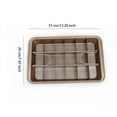 thumbnail image 3 of Monstrate Molde de pastel rectangular de acero al carbono, molde antiadherente, moldes para hornear, bandeja para pasteles, horno resistente a altas Herramientas y accesorios para hornear Monstrate HA074656-01, 3 of 6