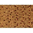 thumbnail image 1 of Ahgly Company Indoor Rectangle Abstract Orange Modern Area Rugs, 3' x 5', 1 of 4