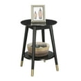 thumbnail image 3 of Convenience Concepts Wilson Mid-Century Round End Table in Black Wood Finish, 3 of 3