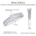 thumbnail image 5 of Certifie Heart Lab Grown Diamond Art Deco Ring, EF-VS Quality, Half Carat - Ready to Gift, 14K White Gold, US 3.00, 5 of 8