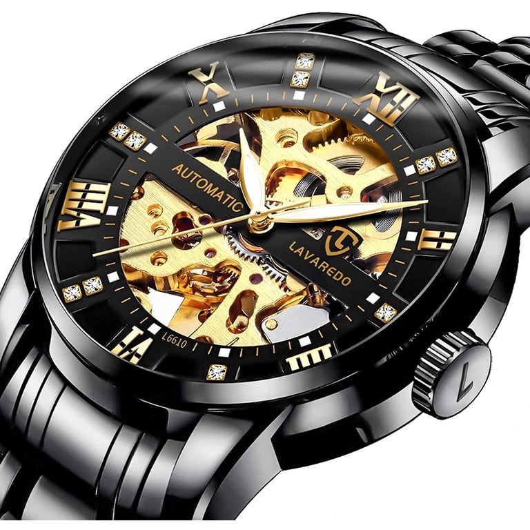 Alps Men's Skeleton Automatic Mechanical Stainless Steel Watch photo 5