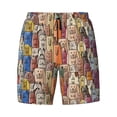 thumbnail image 4 of Lsque Mens Swim Trunks Funny Dogs Family Pattern - Bathing Suit Compression Liner - Beach Swim Shorts Swimwear - (S-3XL) - Stretch Quick Dry -3X-Large, 4 of 9