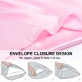 thumbnail image 5 of PiccoCasa Luxury Satin Body Pillowcase Silky Long Pillowcase 20" x 54" Pink, 5 of 8