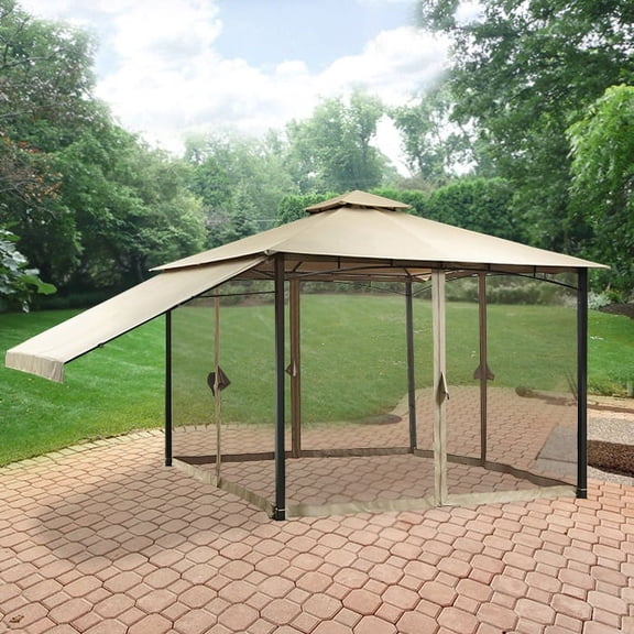 Garden Winds Replacement Canopy Top for Canal Drive Gazebo - Riplock 350