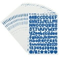 thumbnail image 1 of Uxcell 30 Hojas Calcomanías de Letras, Calcomanías de Letras y Números de Vinilo Pequeñas para Decoración de Buzones, Azul Oscuro, 1 of 6