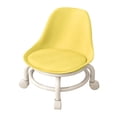thumbnail image 3 of Silla giratoria con ruedas universales giratorias de 360 degree y asiento bajo Amarillo, 3 of 9