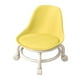 thumbnail image 3 of Silla giratoria con ruedas universales giratorias de 360 degree y asiento bajo Amarillo, 3 of 9
