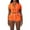 Orange, variant on RMGVDSD Women's 2 Piece Outfits Summer Tracksuit Short Sleeve Crop Zipper Hoodie And Shorts Workout Sets Work Business Casual Outfits