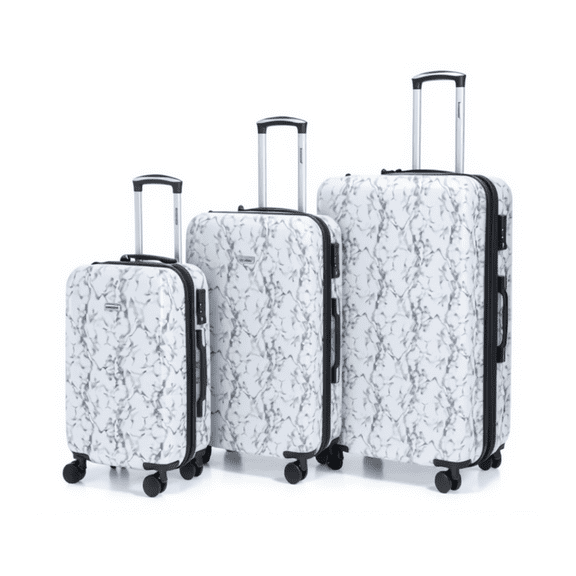 Expandable 3-Piece PC Hard-Shell Spinner Luggage Set (20″-25″-29″)