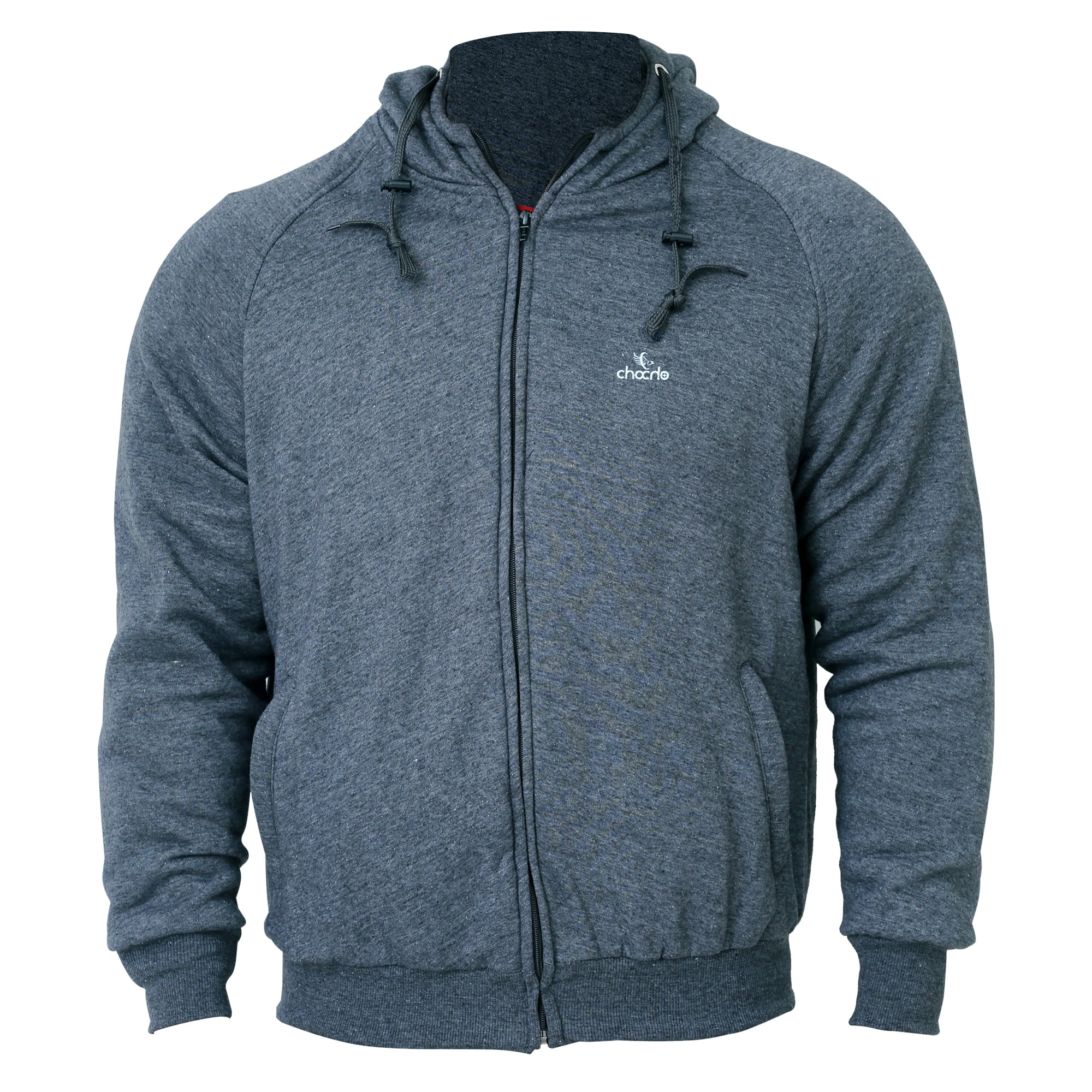 Men's Cotton Kevlar Hoodie, Grey or Black