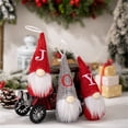 thumbnail image 5 of KCEHTA Gnome Christmas Ornaments, Christmas Tree Hanging Gnomes, Christmas Gnomes Decorations, Handmade Swedish Tomte Gnome 26 Letters Plush Gnomes Christmas Tree Decorations Home Decor, 5 of 7