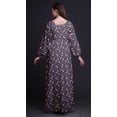 thumbnail image 4 of Bimba Polyester Georgette Leaves & Tulip Floral Print Womenâ€™s Long Elastic Waist Casual Summer MaxiÂ&nbsp;Dress-XXX-Large, 4 of 5