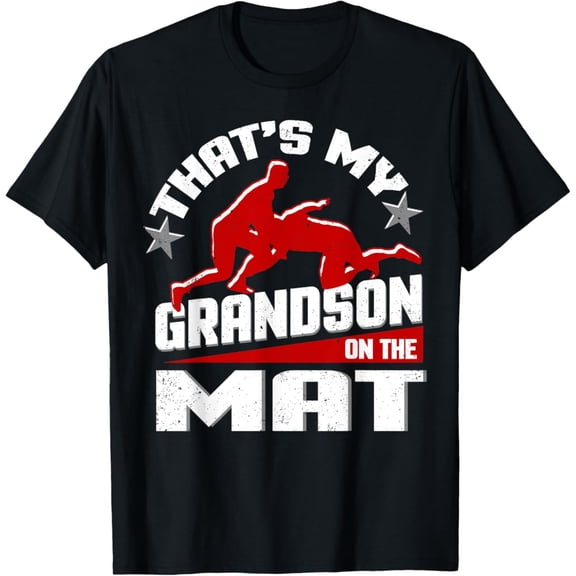 Sam Soft That'S My Grandson On The Mat Wrestling Grandma Grandpa T-Shirt, Gift For Friend, Full Size S-5Xl