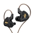 thumbnail image 1 of Auriculares KZ EDX 1 Auriculares estéreo con conector de 3,5 mm en la oreja Auriculares deportivos para juegos de música con cable, Negro, Regular Advancent EL004786-03B, 1 of 2