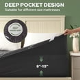 thumbnail image 6 of BEDLORE Twin Mattress Protector Waterproof, 3D Air Fabric Bamboo Mattress Cover Breathable Noiseless with 6"-15" Deep Pocket(Gray), 6 of 9