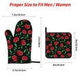 thumbnail image 2 of Fotbe Cherry for 4Pcs Oven Mitts and Pot Holders, 500℉ Heat Resistant Oven Mitts , Non-Slip Silicone Surface Safe for Baking, Cooking, BBQ, 2 of 6