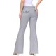 thumbnail image 2 of Pantalones elásticos de cintura baja para mujer con bolsillos Pantalones de vestir de pierna acampanada Pantalones pequeños para trabajo de oficina BusinessGrayLarge, 2 of 5