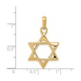 thumbnail image 2 of 14K Gold Star Of David Pendant, 2 of 4