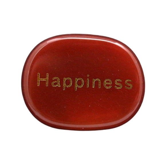 segolike Engraved Stone, Pocket Stones Polished with Words Stones Tumble Stones Red