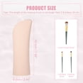thumbnail image 4 of Unique Bargains Silicone Makeup Brush Bag Stand Up Travel Makeup Brush Holder Portable Makeup Brush Pouch Cosmetic Khaki, 4 of 7