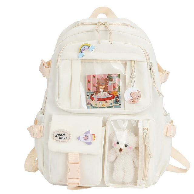 Bolso de hombro pequeño y fresco de lona retro Ins para mujer, color sólido